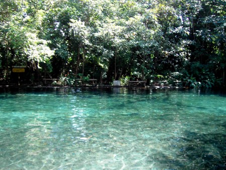 Ojo de Agua, fiume termale sull’isola di Ometepe.