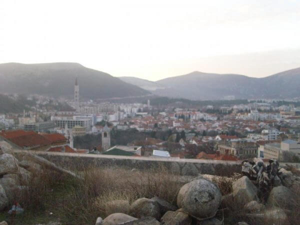 View of Mostar from the Orthodox Cathedral - Photo by Sara Gvero - All Rights Reserved